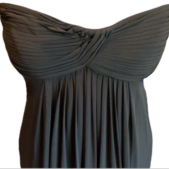 BCBGMaxAzria long black gown. Beautiful unique cut - Picture 2 of 9